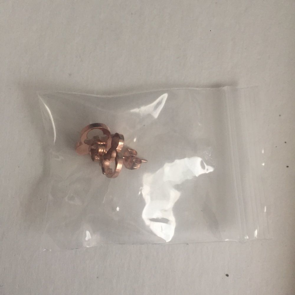 Rose Gold Mickey Mouse Earrings - Picture 6 of 6